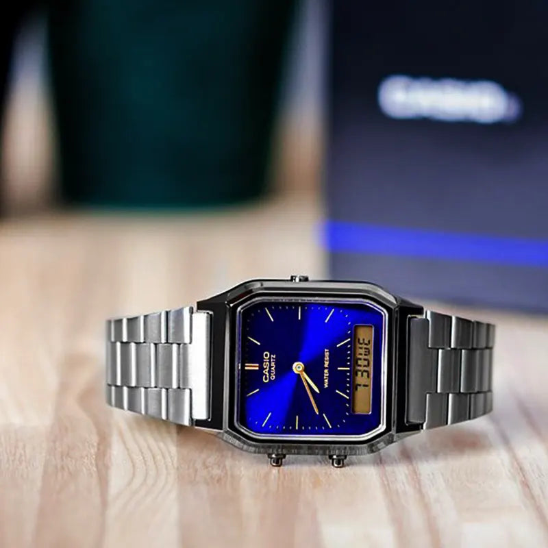 Casio AQ-230 Blue Dial