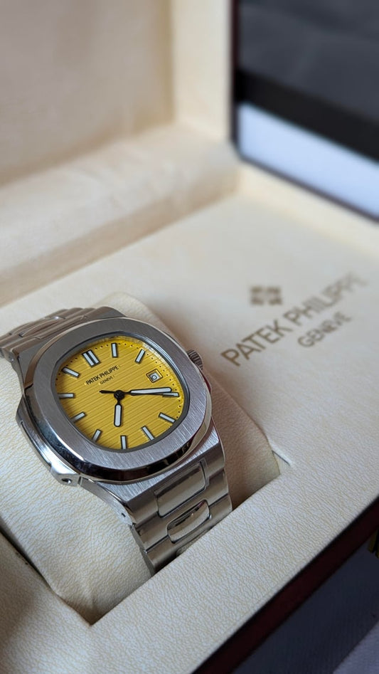 Patek Phillippe Nautilus Yellow Dial | Mens Watches