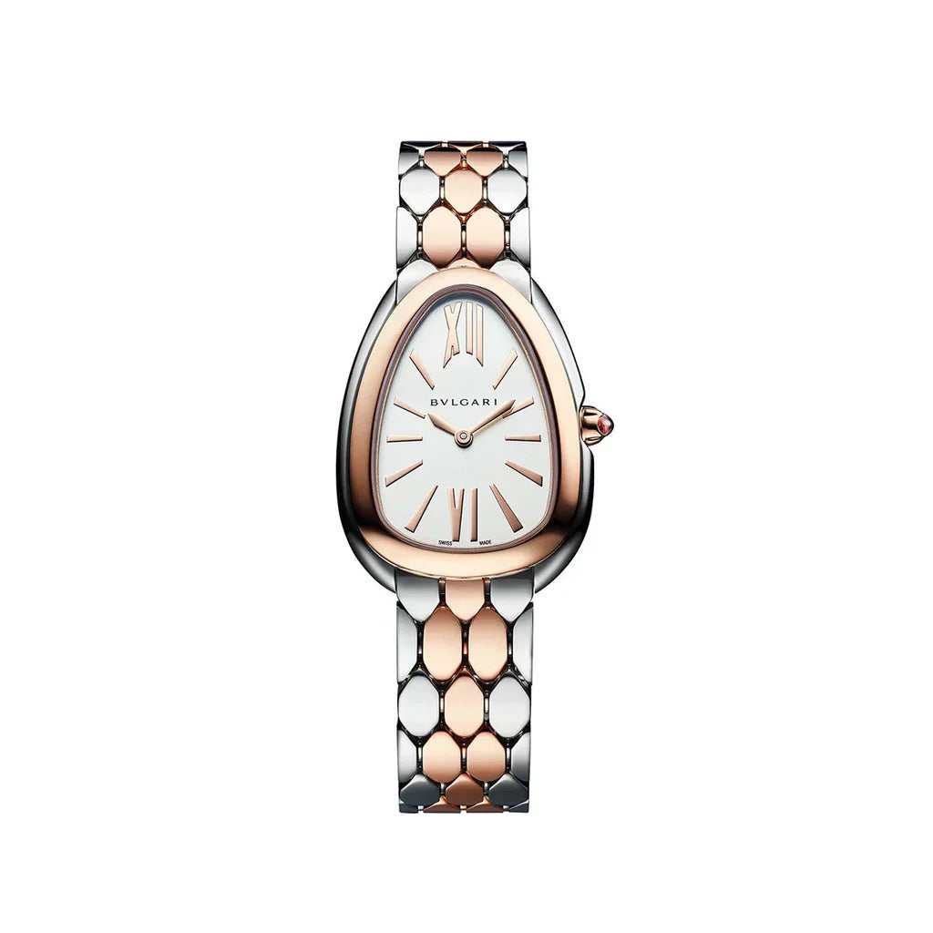 Women Bvlgari Serpenti Seduttori White Dial \