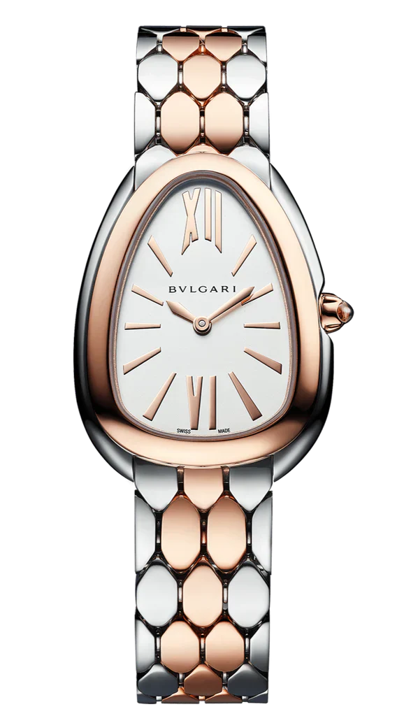 Women Bvlgari Serpenti Seduttori White Dial \