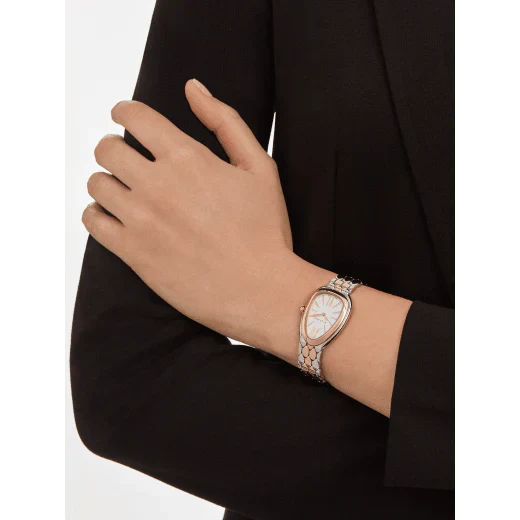 Women Bvlgari Serpenti Seduttori White Dial \