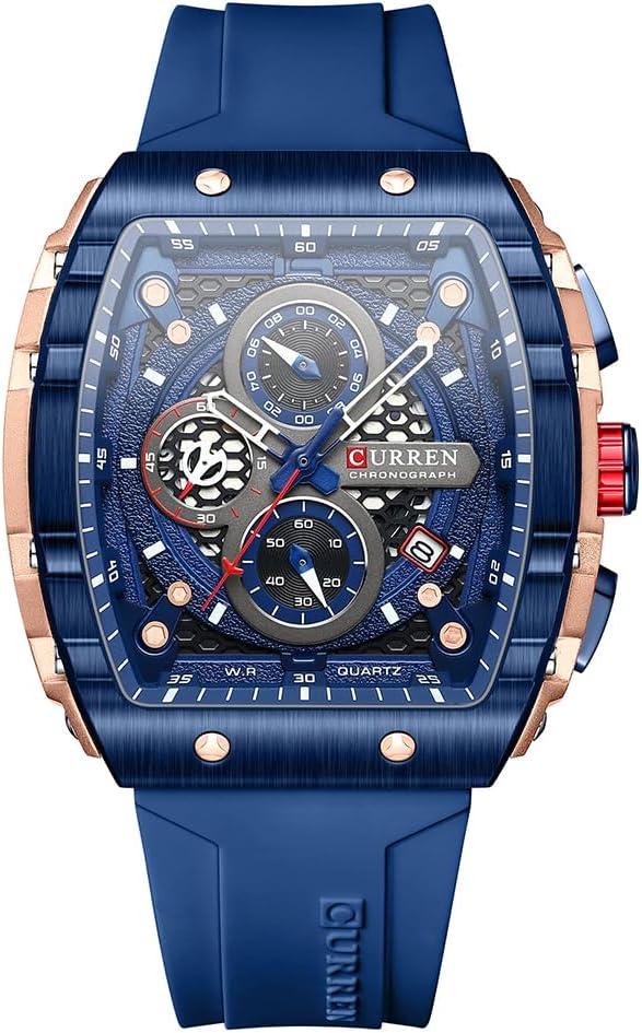 CURREN Men's Luxury Watch Chronograph 3ATM Waterproof Auto Date Wrist Watch 8442