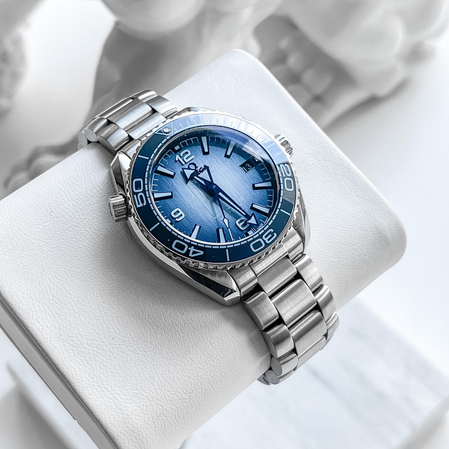 Omega Seamaster Planet Ocean Summer Blue Complete