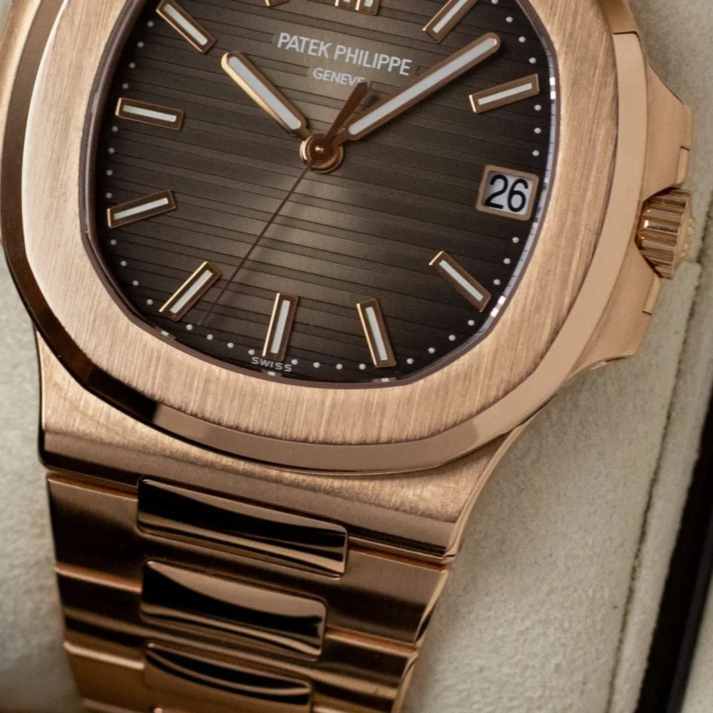 Patek Philippe Nautilus Brown Dial Rose Gold Automatic