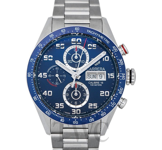 TAG Heuer Carrera Calibre 16 DD Automatic Chronograph Blue Dial Men's Watch