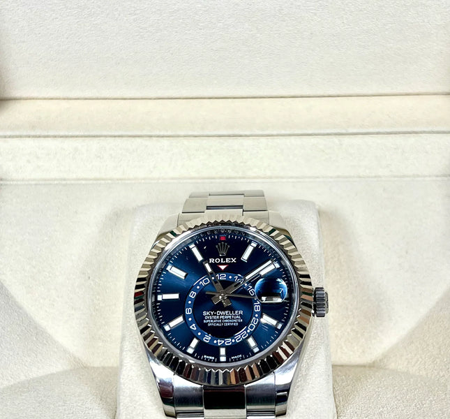 ROLEX SKY-DWELLER 326924 42MM BLUE DIAL