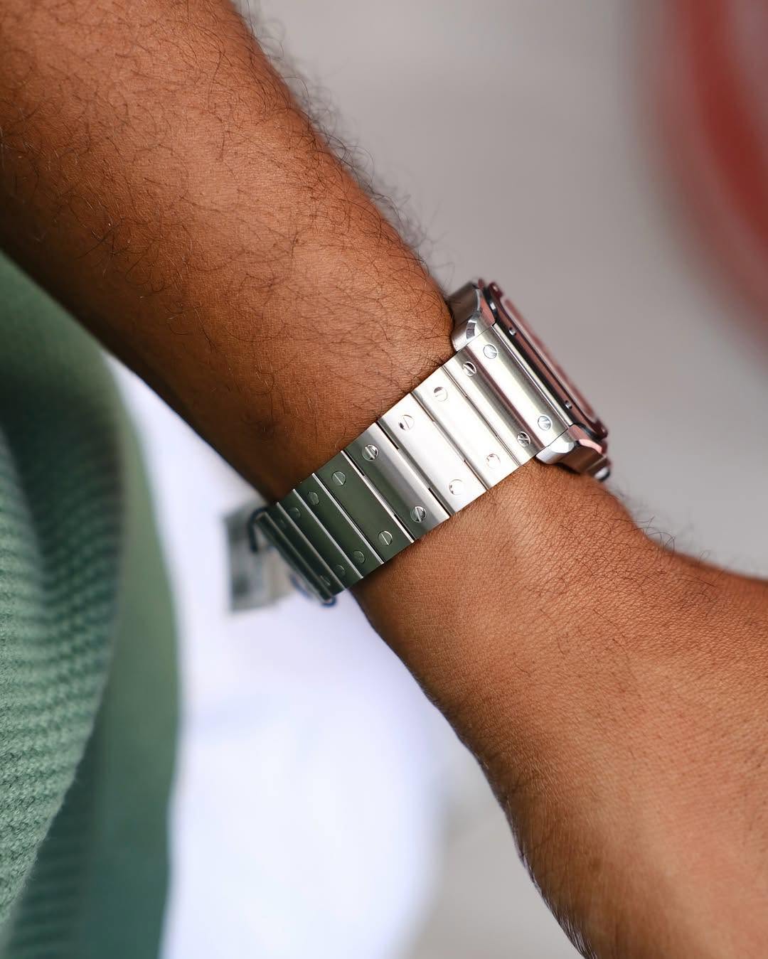 Automatic Cartier Santos Black Bezel
