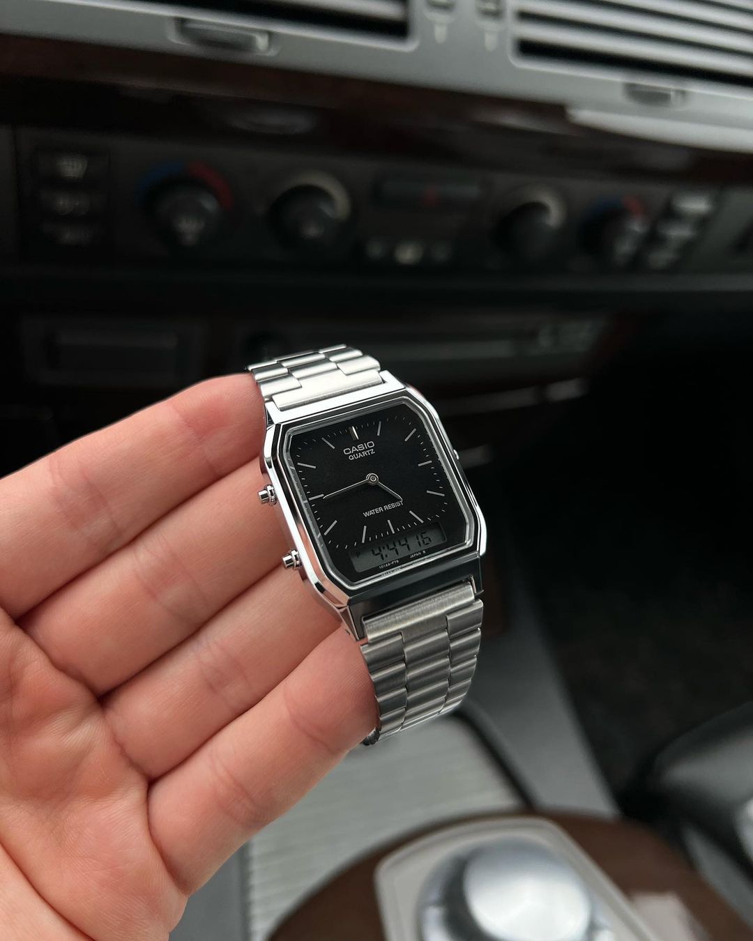 Casio AQ-230 Black Dial