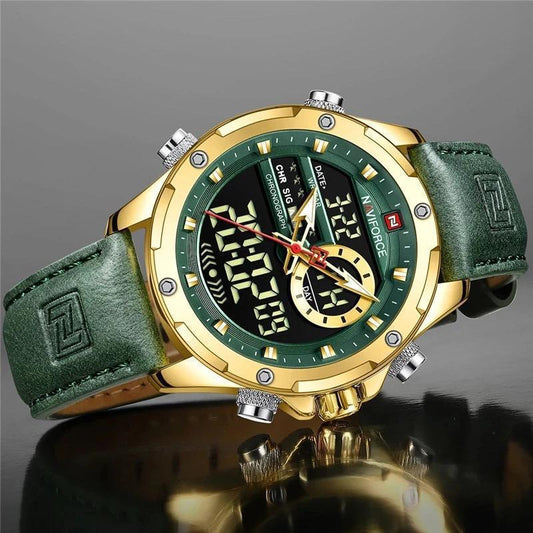 NAVIFORCE Genuine Leather Men Watches