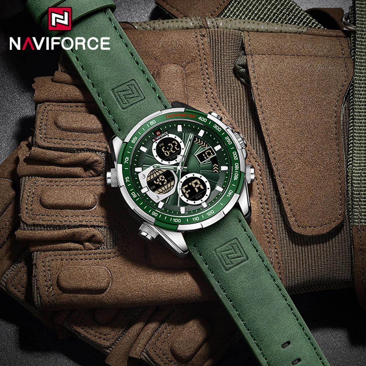 NAVIFORCE Genuine Leather Men Watches