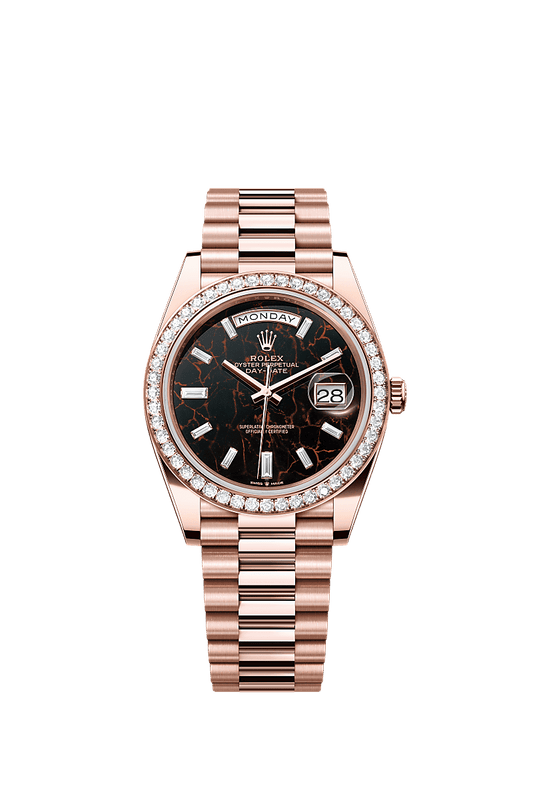 Rolex Day-date 40MM Everose Gold Eisenkiesel