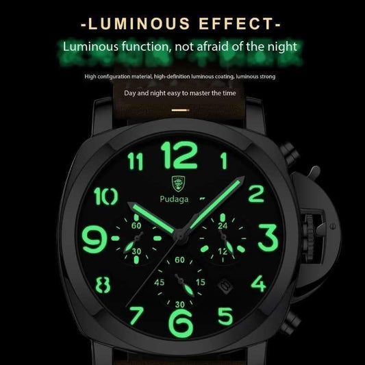 POEDAGAR Luxury Watch for Man Waterproof