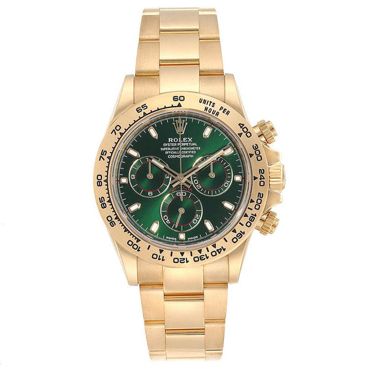 Automatic Rolex Daytona Yellow Golden Green Dial