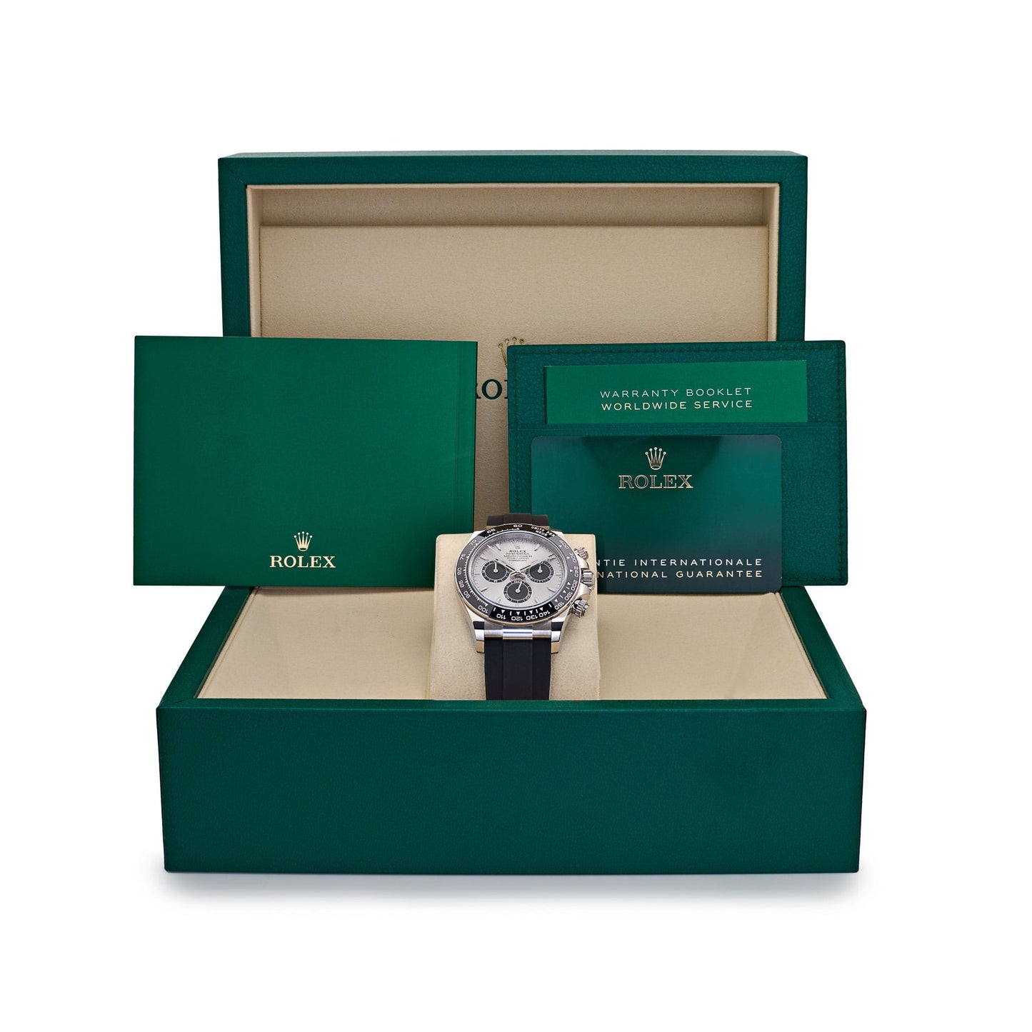 Rolex Daytona 'Ghost' White Gold Steel and Bright Black