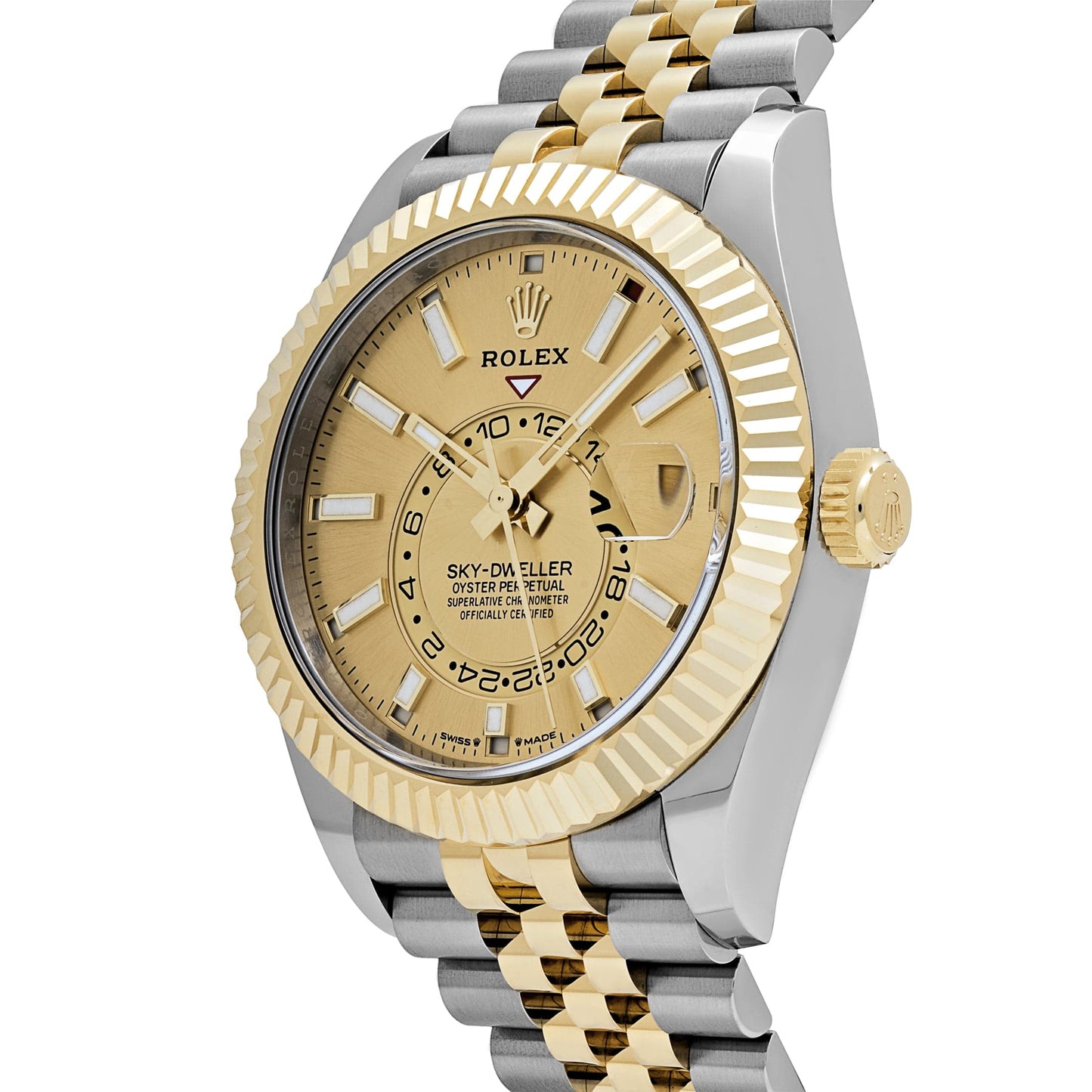 Rolex Sky-Dweller Steel Gold Jubilee Champagne