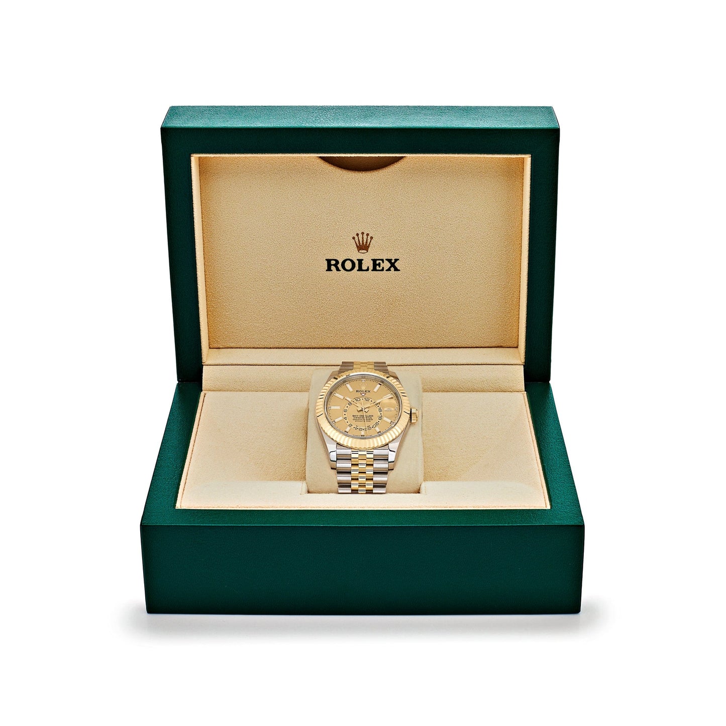 Rolex Sky-Dweller Steel Gold Jubilee Champagne