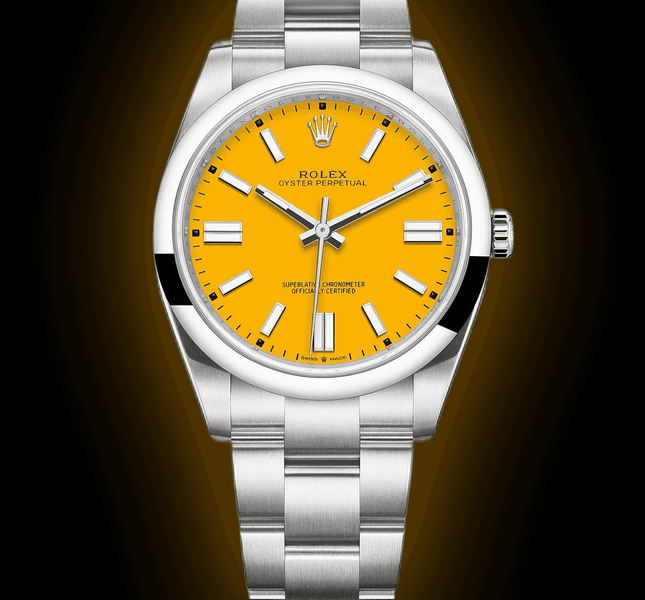 Rolex Oyster Perpetual 41 Yellow Dial